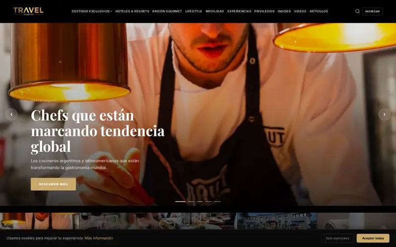 Sitio de Travel Magazine